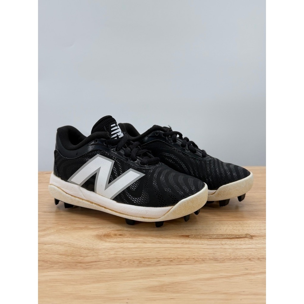 New Balance 4040 V7 Kids Baseball Cleats Molded Rubber Softball Sneakers Black